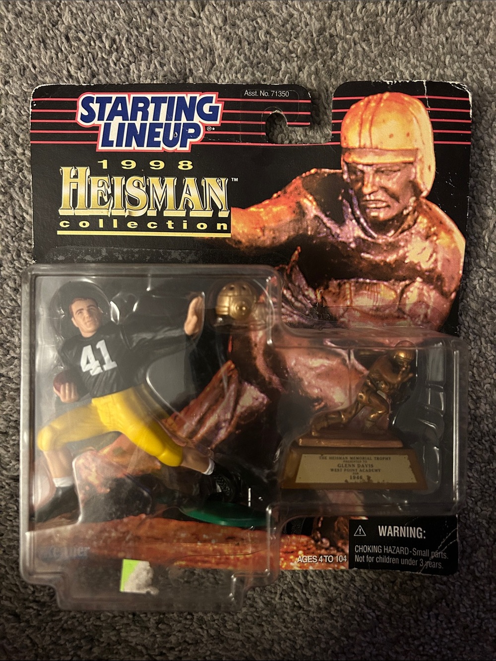 Starting Lineup 1998 Heisman Collection Black & Yellow Football Figure